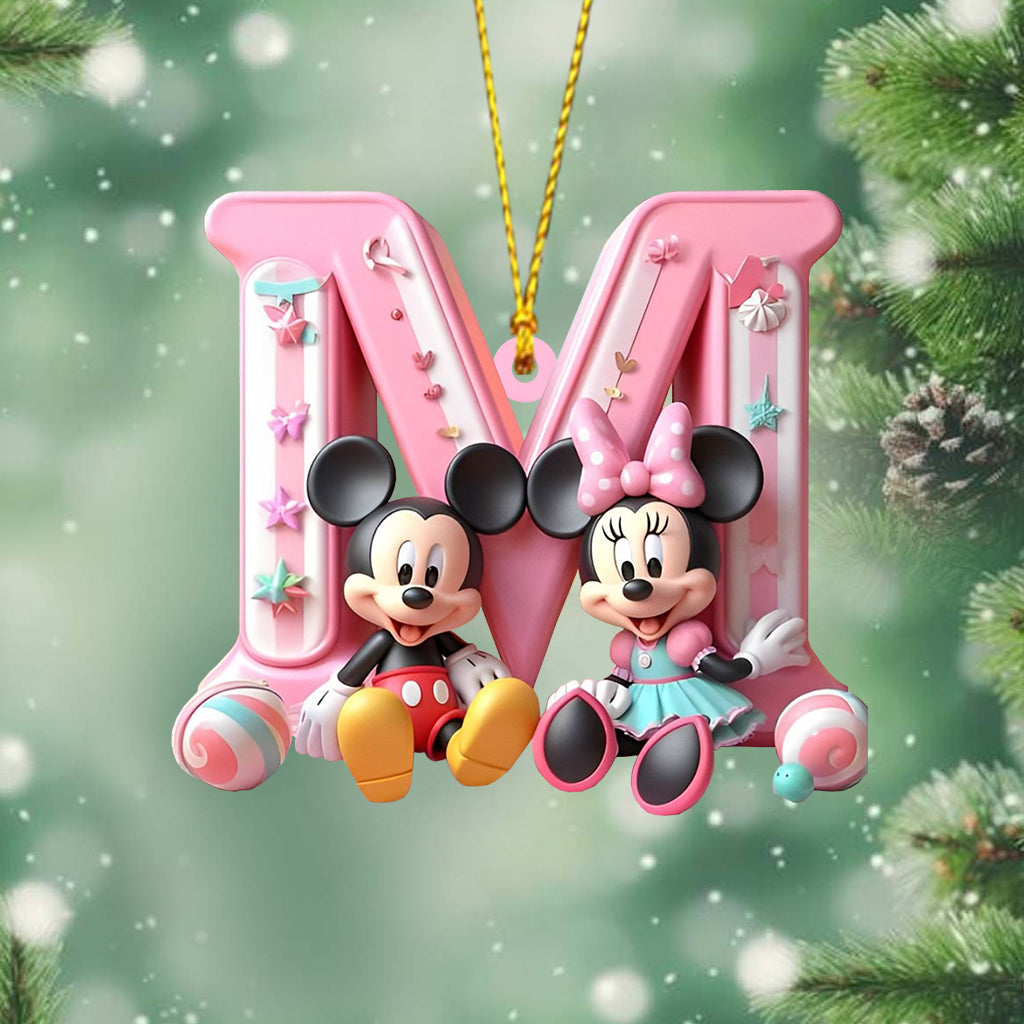 Magical Letter - Personalized Mouse Ornament