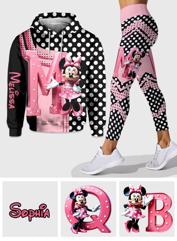 Pink Mouse Ears - Personalized Mouse Hoodie and Leggings
