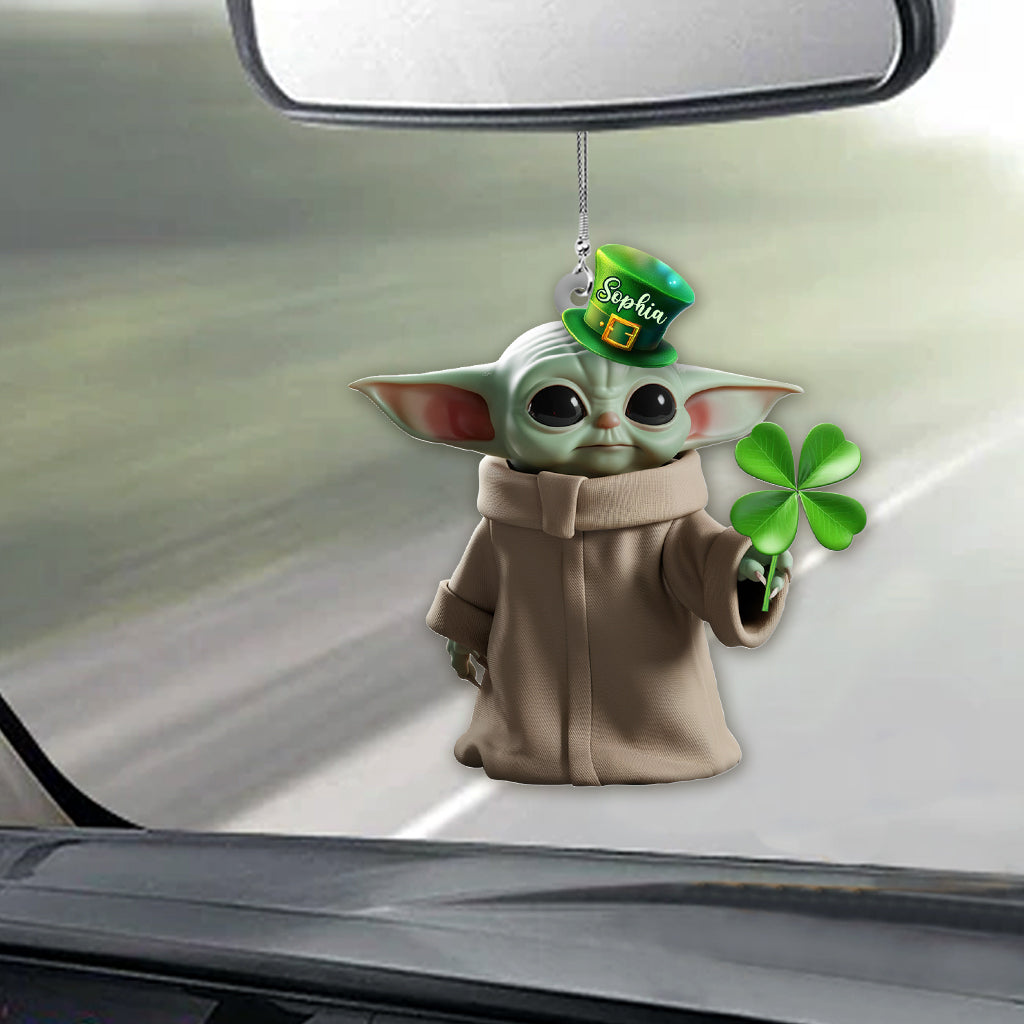Lucky Shamrock - Personalized The Force Car Ornament