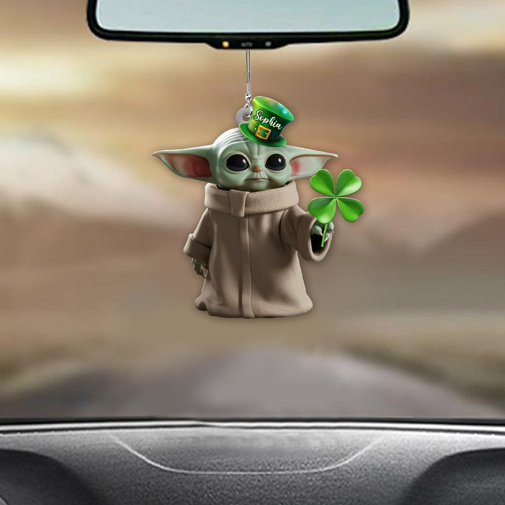 Lucky Shamrock - Personalized The Force Car Ornament