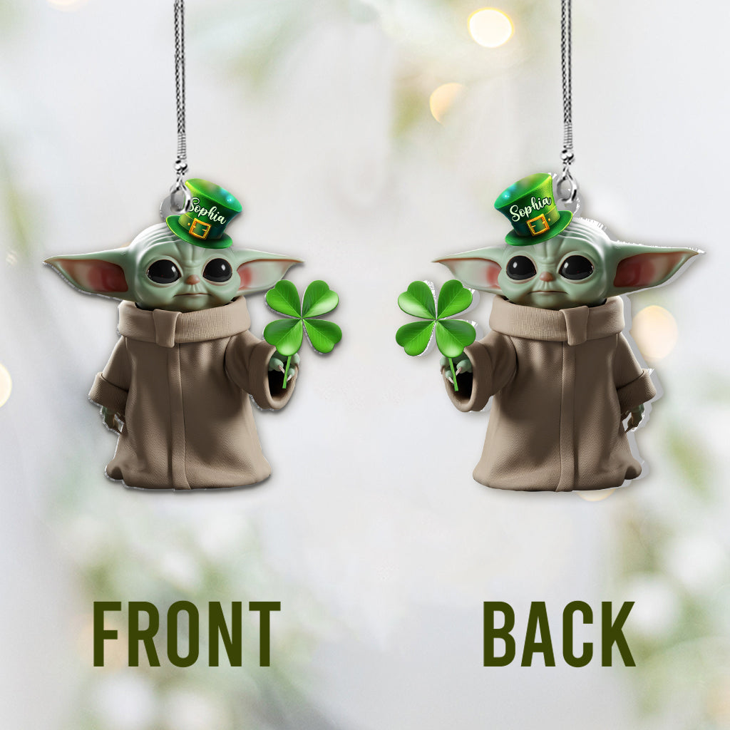 Lucky Shamrock - Personalized The Force Car Ornament