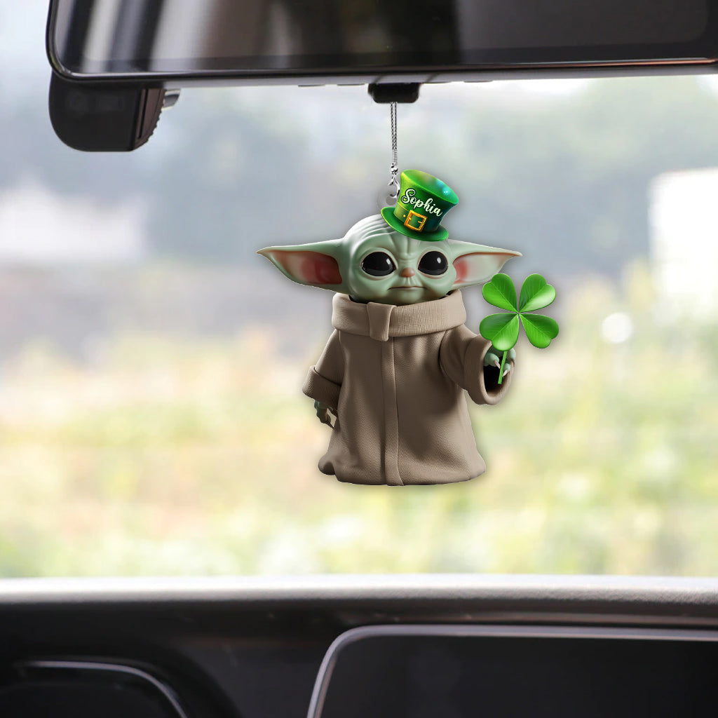 Lucky Shamrock - Personalized The Force Car Ornament
