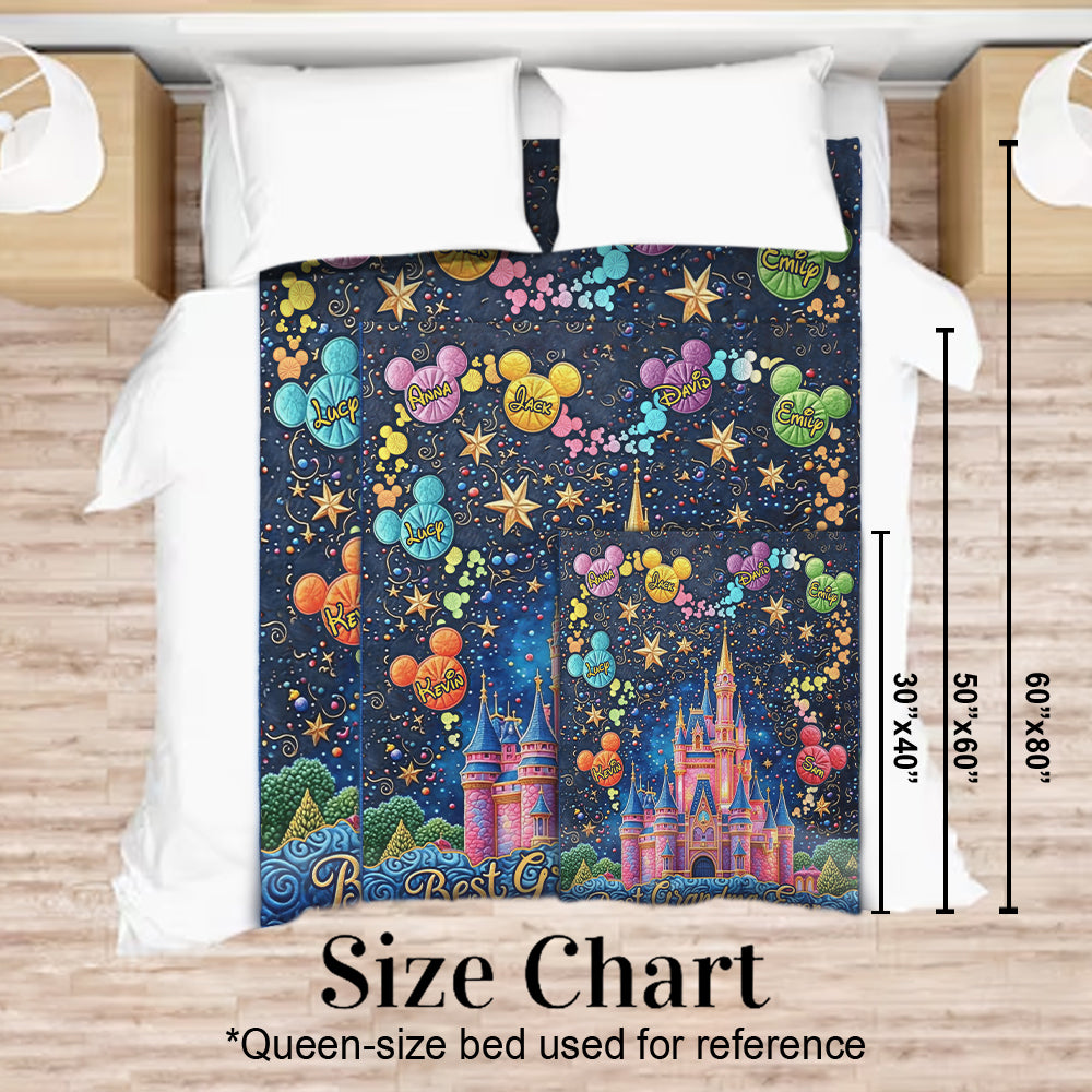 Best Grandma/ Mom Ever - Personalized Mouse Blanket