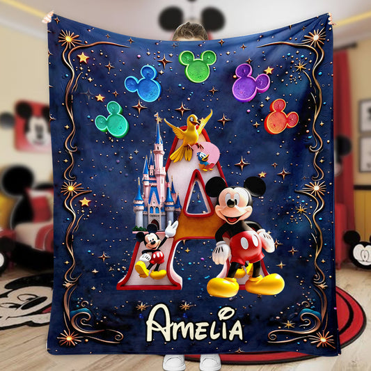 Magical Castle - Personalized Mouse Blanket