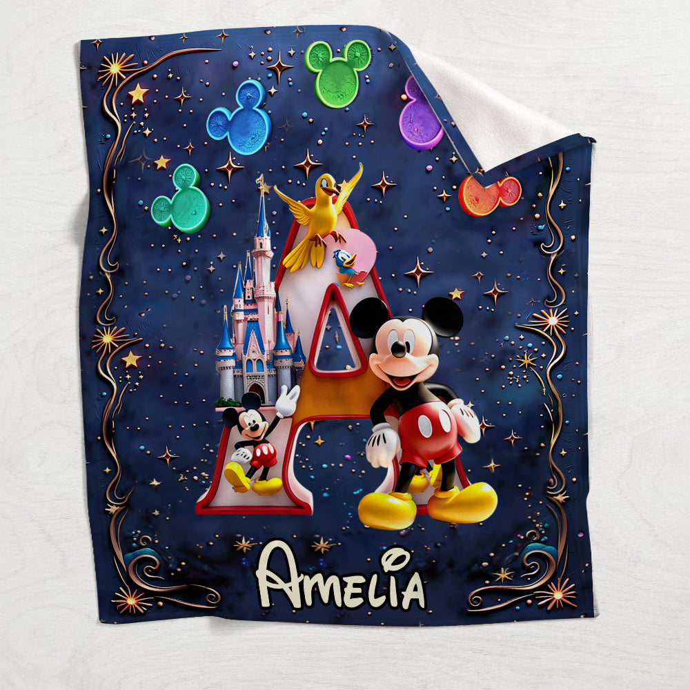 Magical Castle - Personalized Mouse Blanket