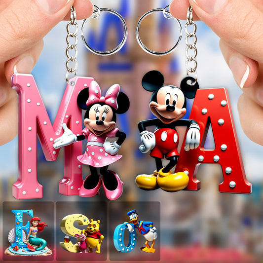 Magic Letters - Personalized Mouse Keychain