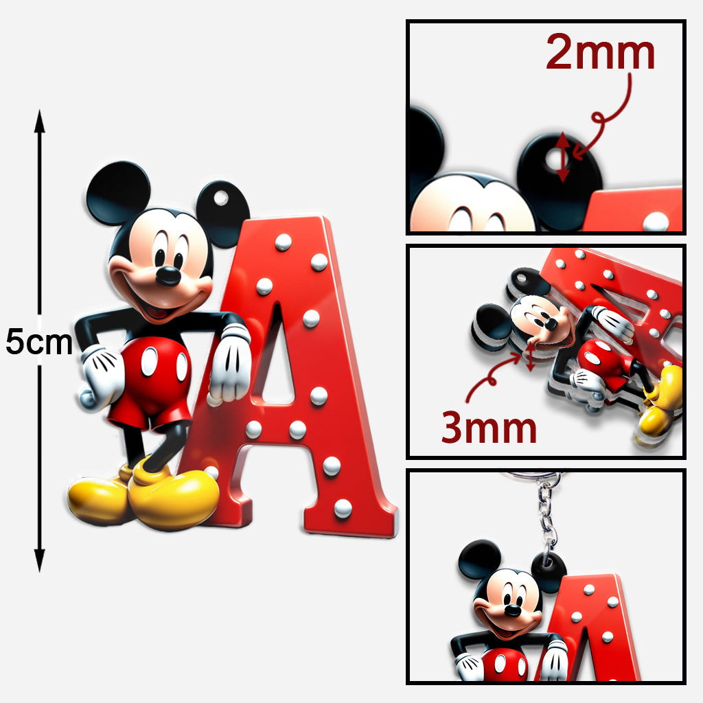 Magic Letters - Personalized Mouse Keychain