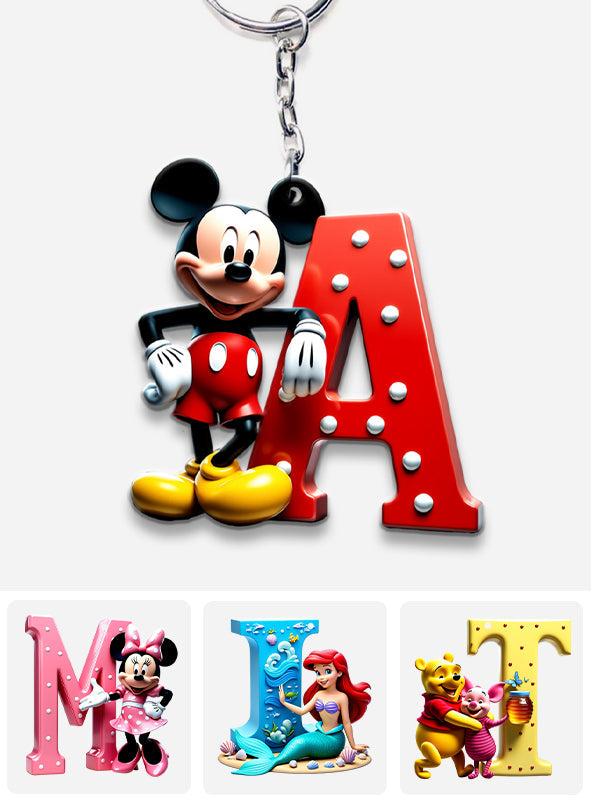 Magic Letters - Personalized Mouse Keychain