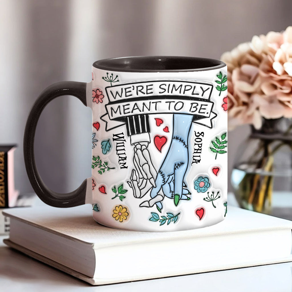 We're Simply Meant To Be - Personalized Nightmare Accent Mug