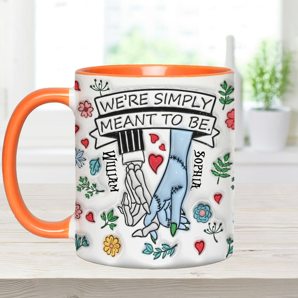 We're Simply Meant To Be - Personalized Nightmare Accent Mug