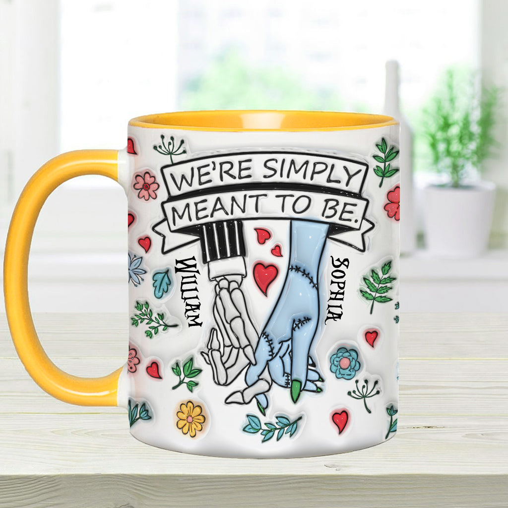 We're Simply Meant To Be - Personalized Nightmare Accent Mug