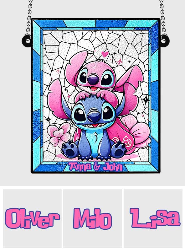 Love Ohana - Personalized Ohana Window Hanging Suncatcher Ornament