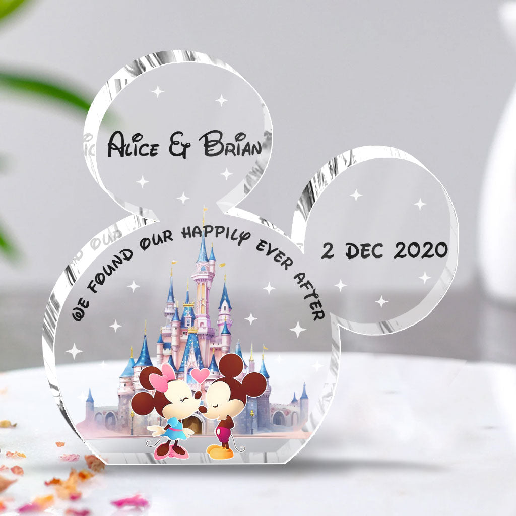 Happily Ever After - Personalized Mouse Custom Shaped Acrylic Plaque