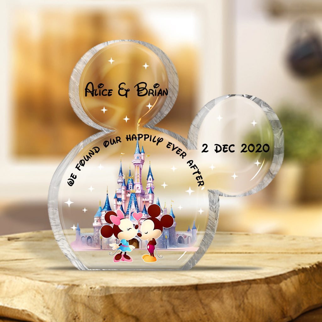 Happily Ever After - Personalized Mouse Custom Shaped Acrylic Plaque