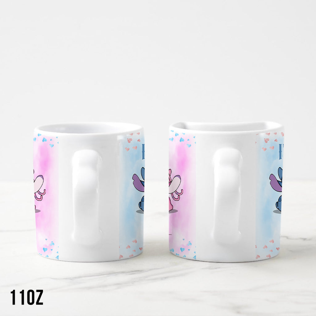 I'm Yours No Returns Or Refunds - Personalized Ohana Matching Heart Handle Mug
