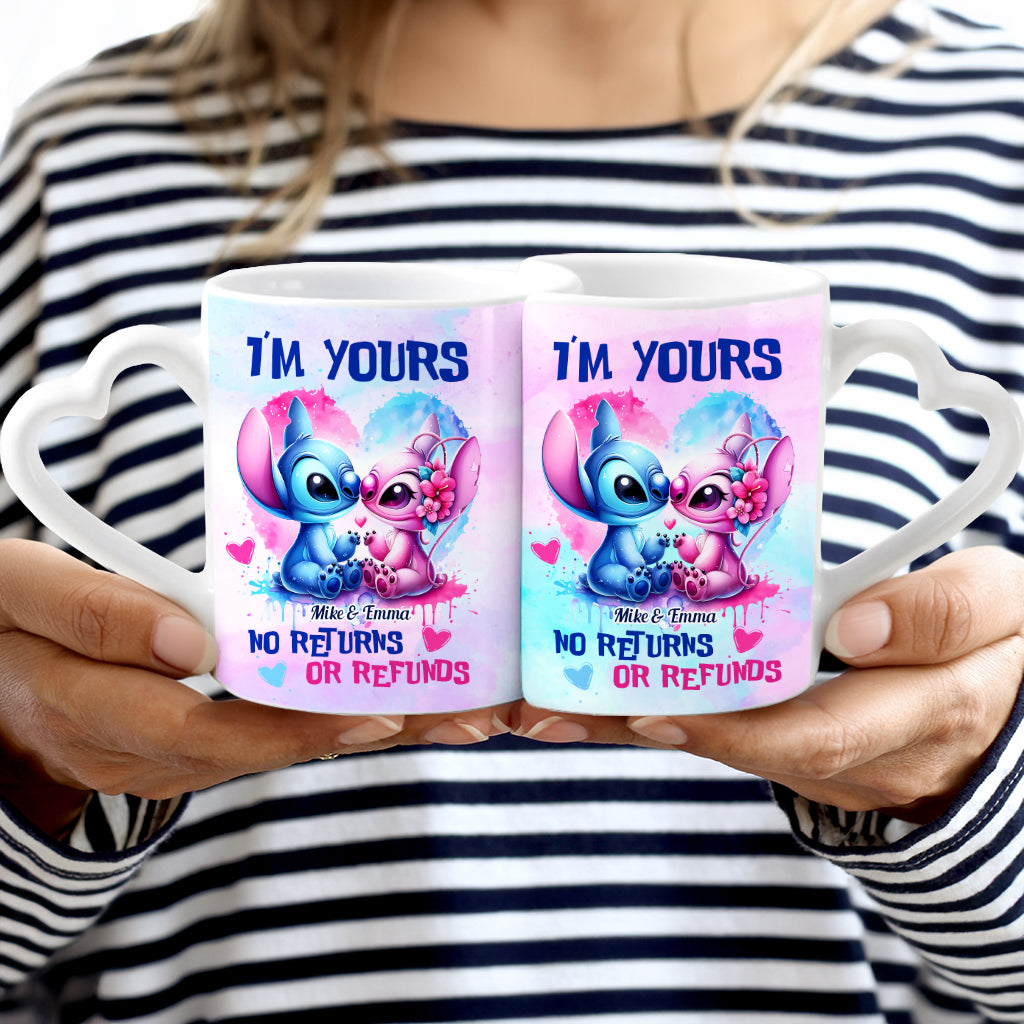 I'm Yours - Personalized Ohana Matching Heart Handle Mug