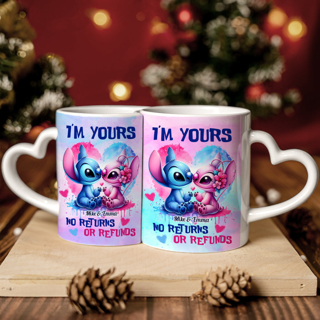 I'm Yours - Personalized Ohana Matching Heart Handle Mug