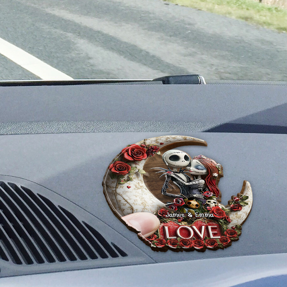 True Love - Personalized Nightmare Shaped Car Visor Clip