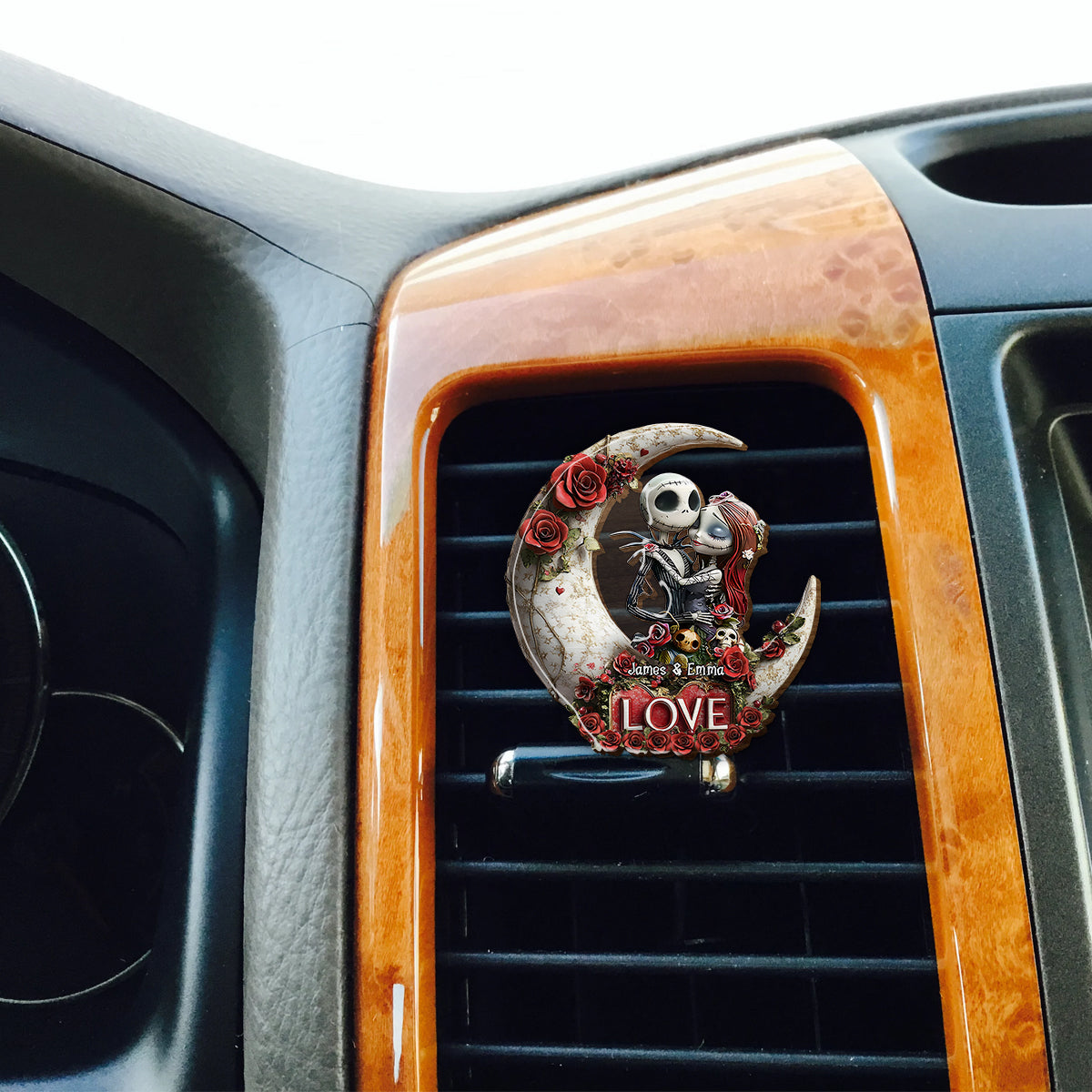 True Love - Personalized Nightmare Shaped Car Visor Clip