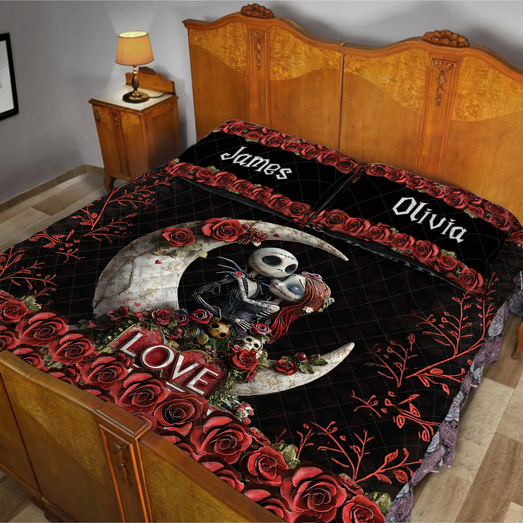 From Our First Kiss Til Our Last Breath - Personalized Nightmare Quilt Set