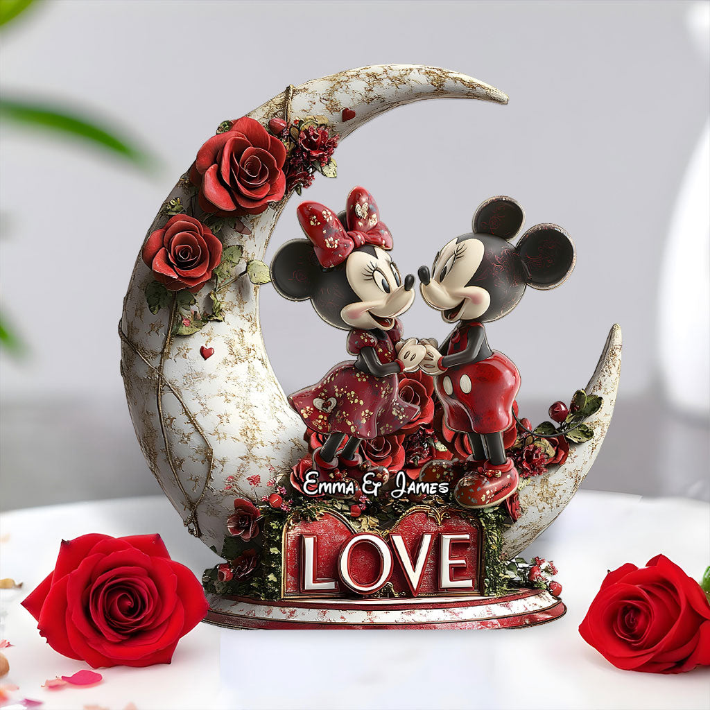 You & Me - Personalized Mouse Custom Shaped Acrylic Plaque