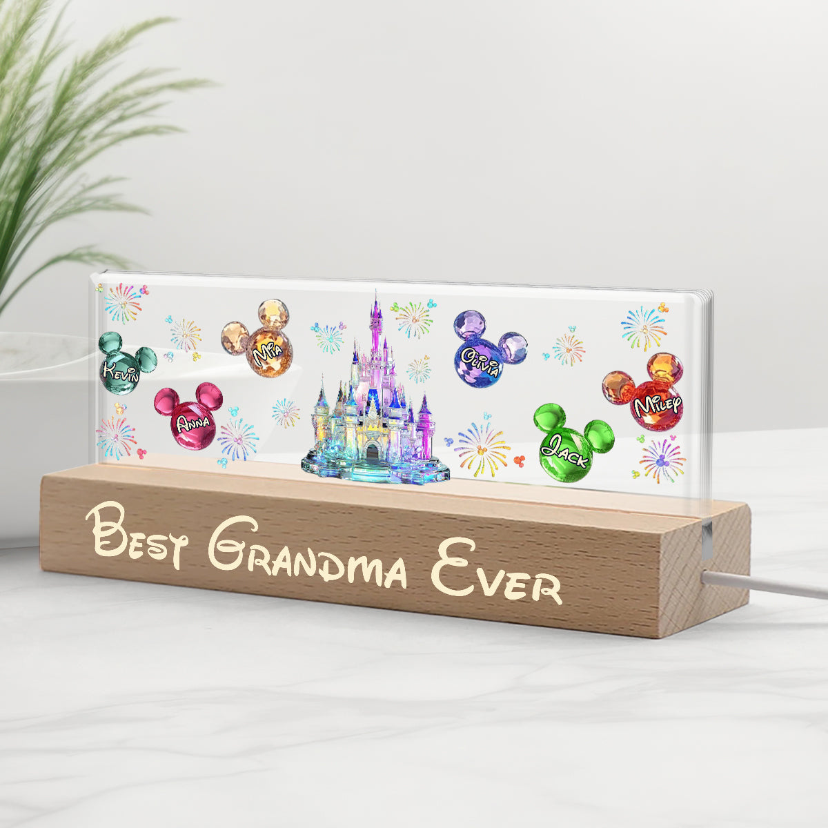 Best Grandma/ Mom Ever - Personalized Mouse Custom LED Night Light