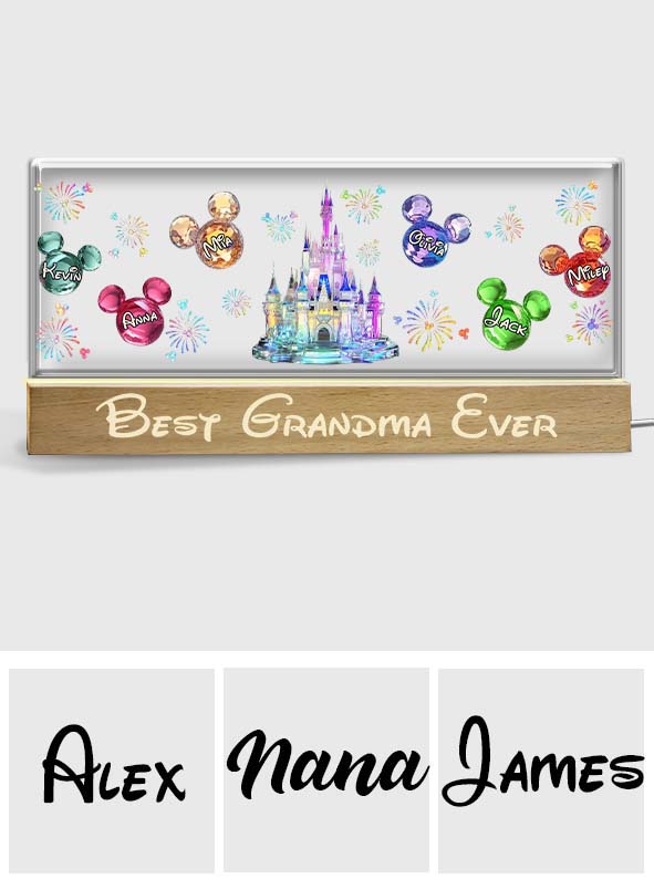 Best Grandma/ Mom Ever - Personalized Mouse Custom LED Night Light