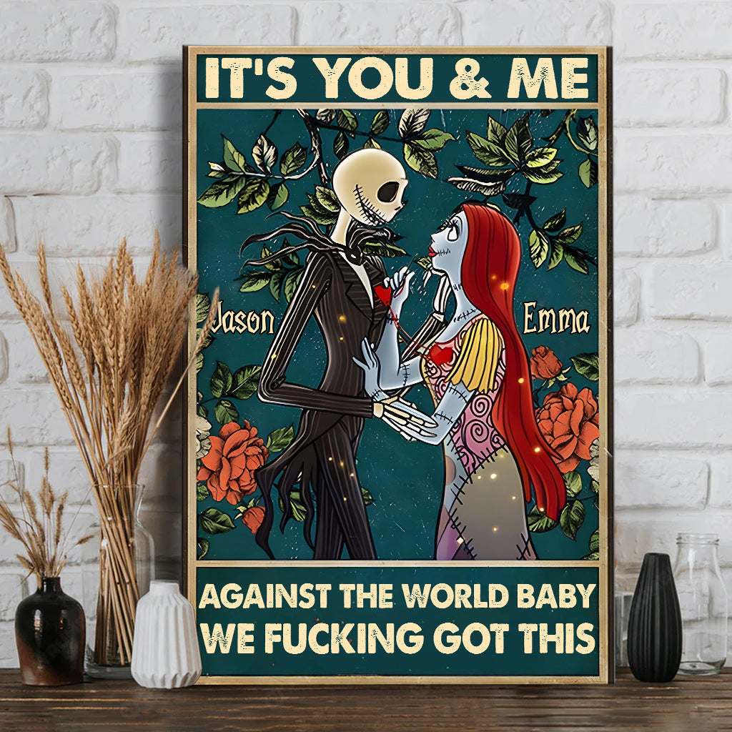 It's You & Me - Personalized Nightmare Canvas And Poster