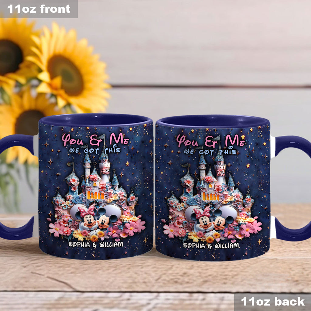 You And Me We Got This - Personalized Mouse Accent Mug