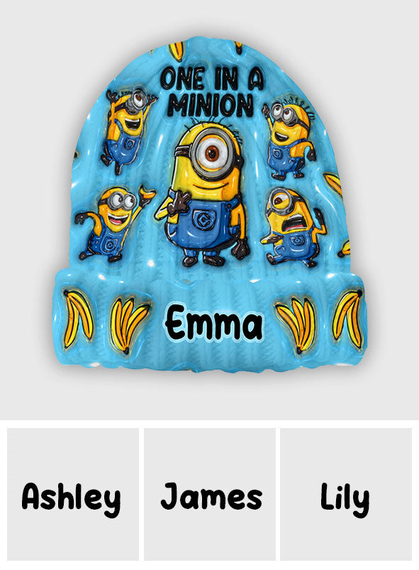One In A Minion - Personalized Beanie Hat