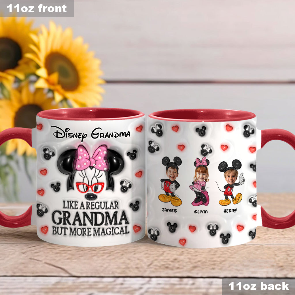 Mouse Ear Grandma - Personalized Mouse Accent Mug