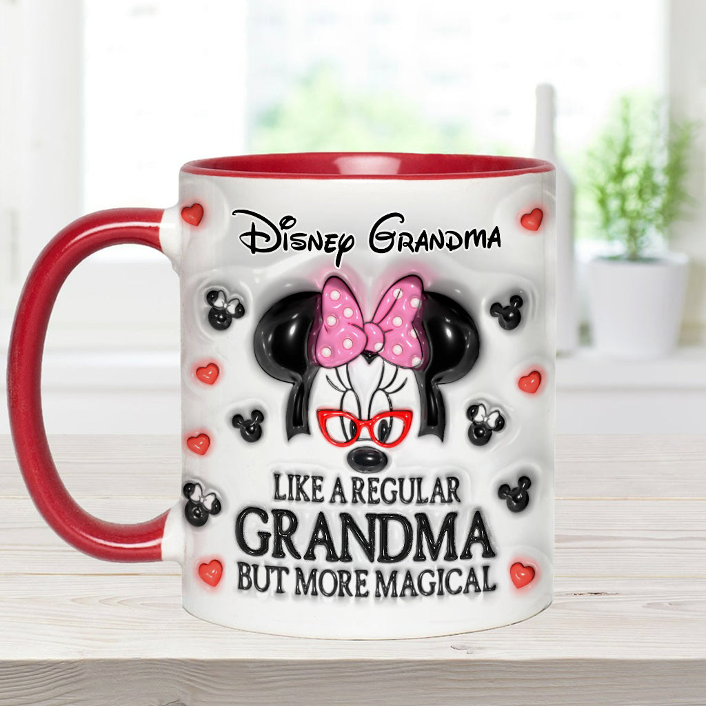 Mouse Ear Grandma - Personalized Mouse Accent Mug