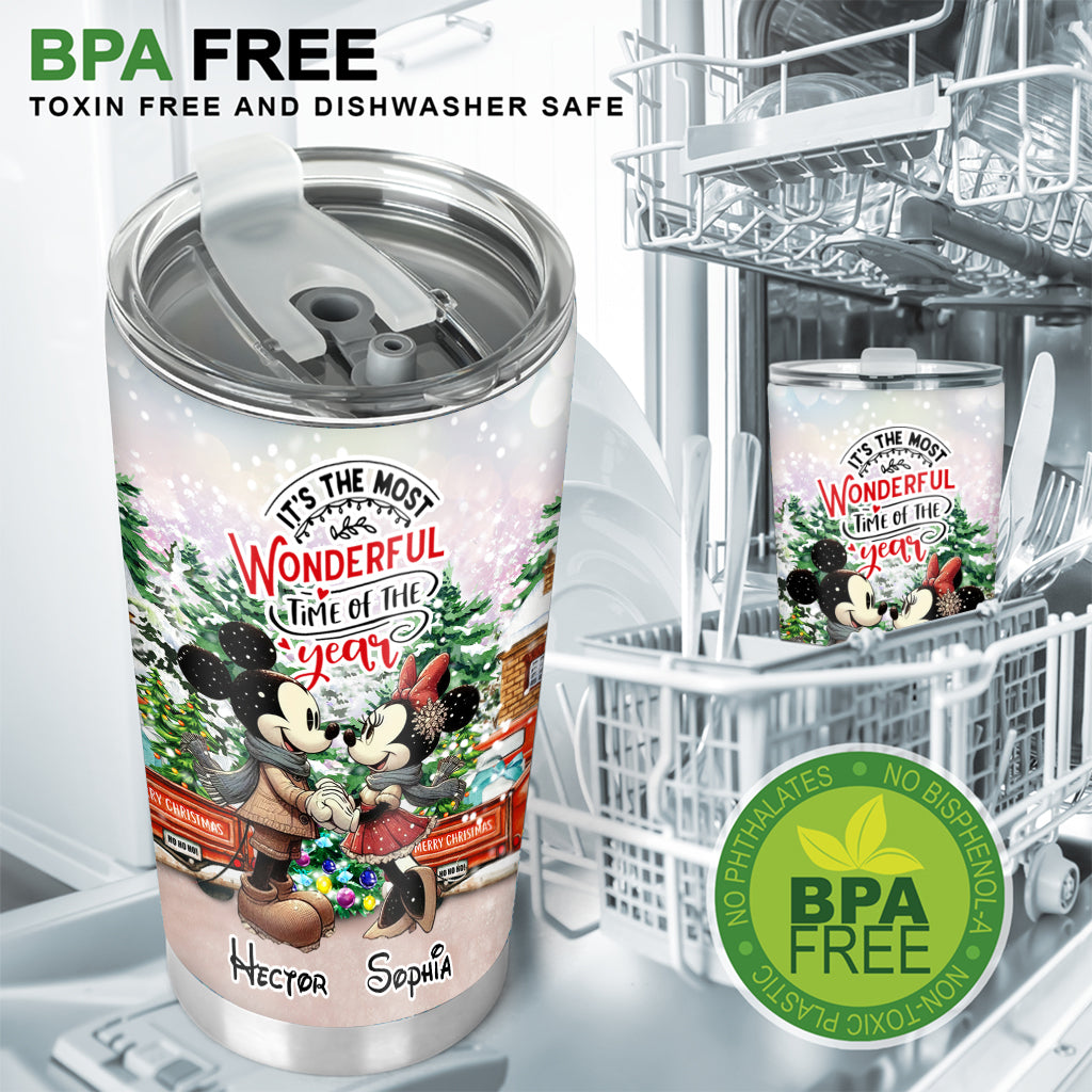 It's The Most Beautiful Time - Personalized Mouse Tumbler