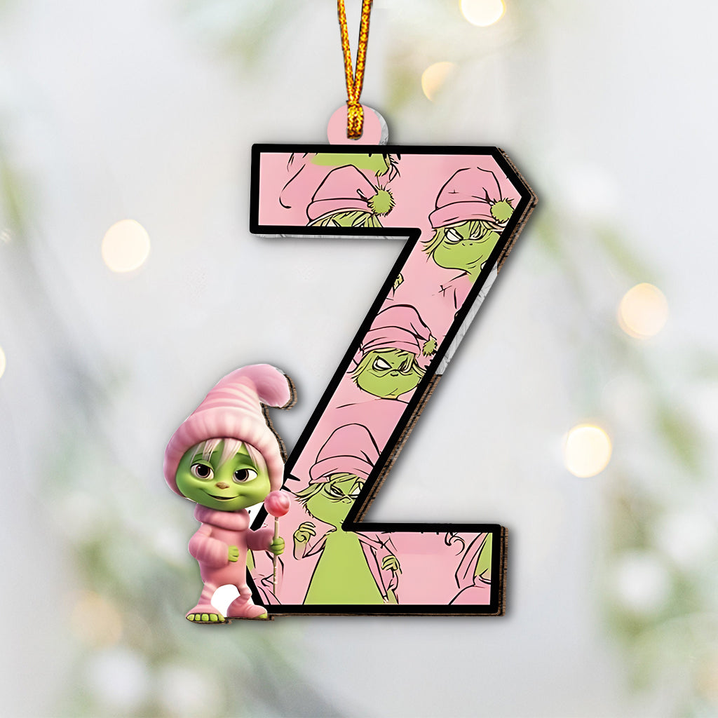 Grinchy Letter - Personalized Stole Christmas Ornament