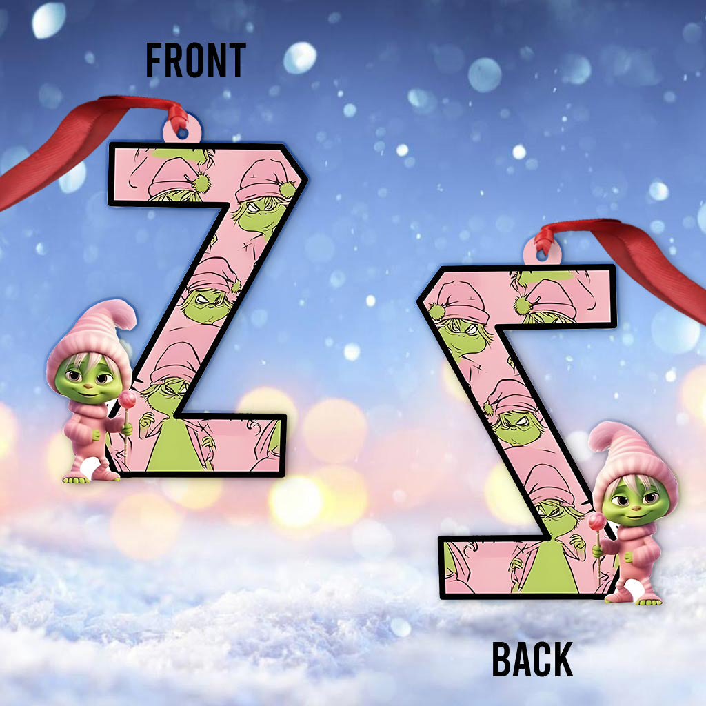 Grinchy Letter - Personalized Stole Christmas Ornament