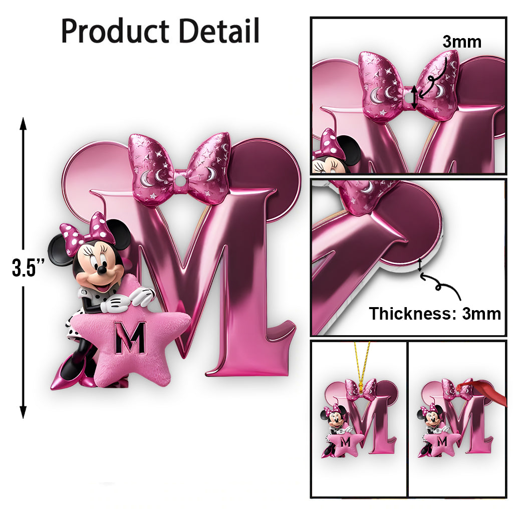 Magical Letter - Personalized Mouse Ornament