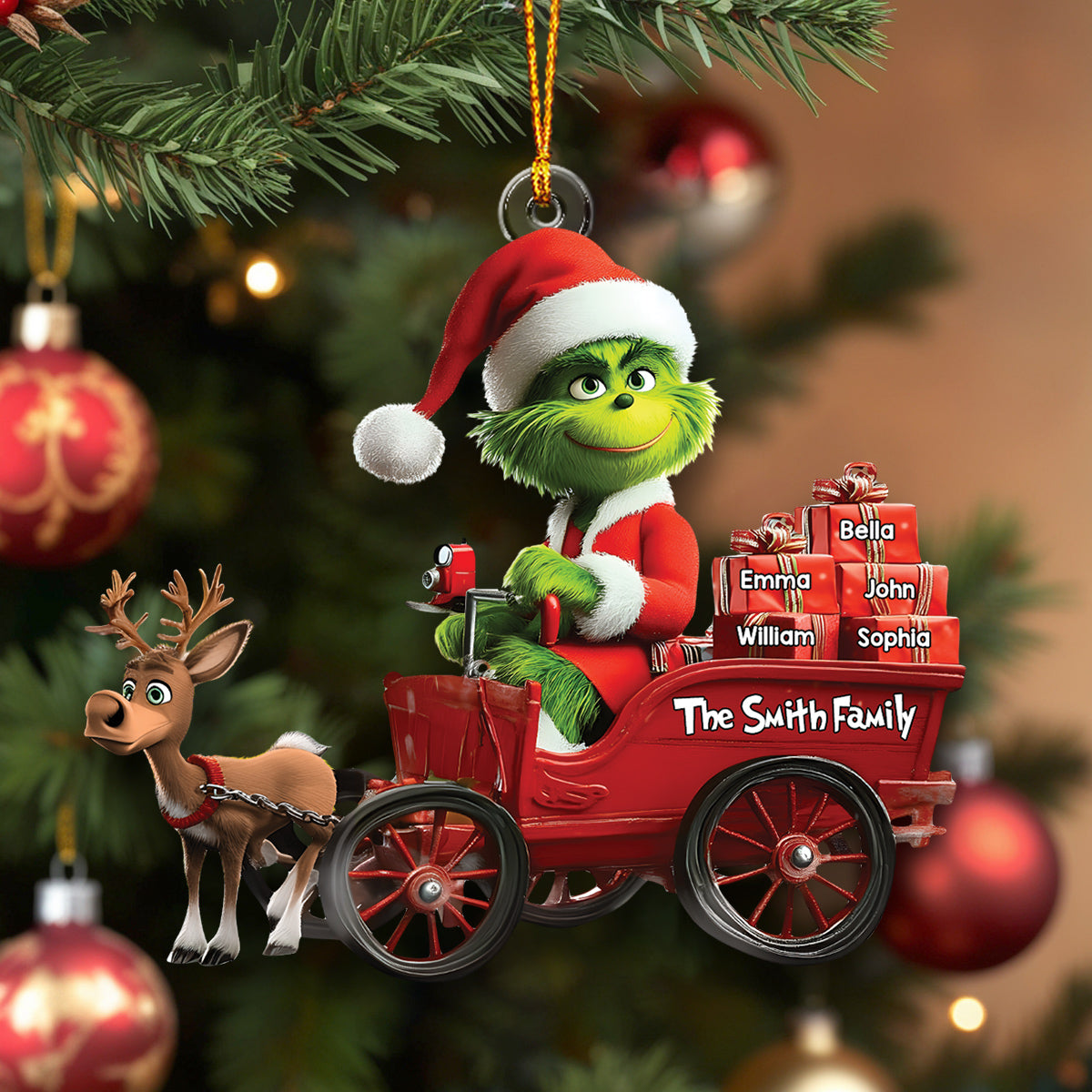 The One Who Stole Christmas - Personalized Stole Christmas Ornament