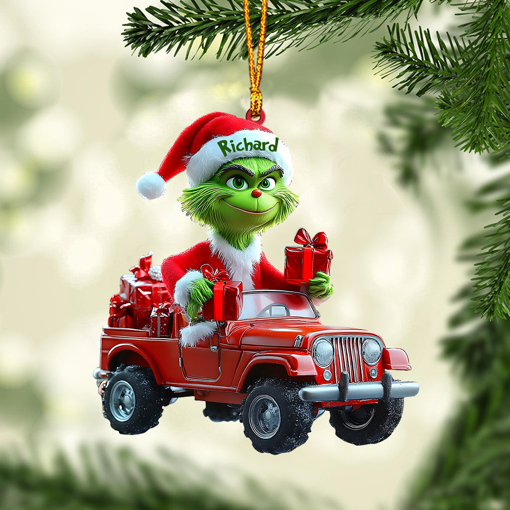 Cool Green - Personalized Stole Christmas Ornament
