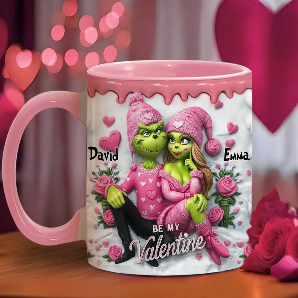 Be My Valentine - Personalized Stole Christmas Accent Mug