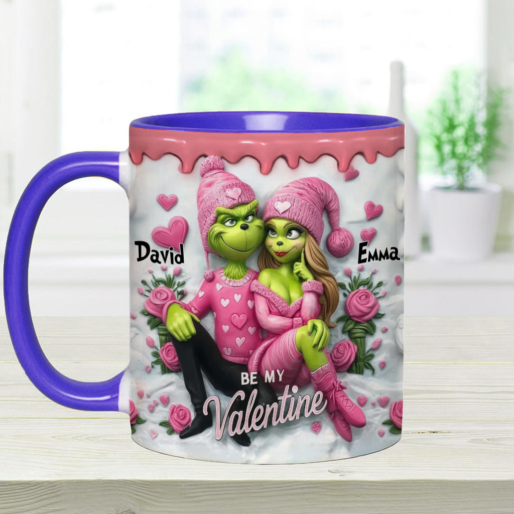Be My Valentine - Personalized Stole Christmas Accent Mug