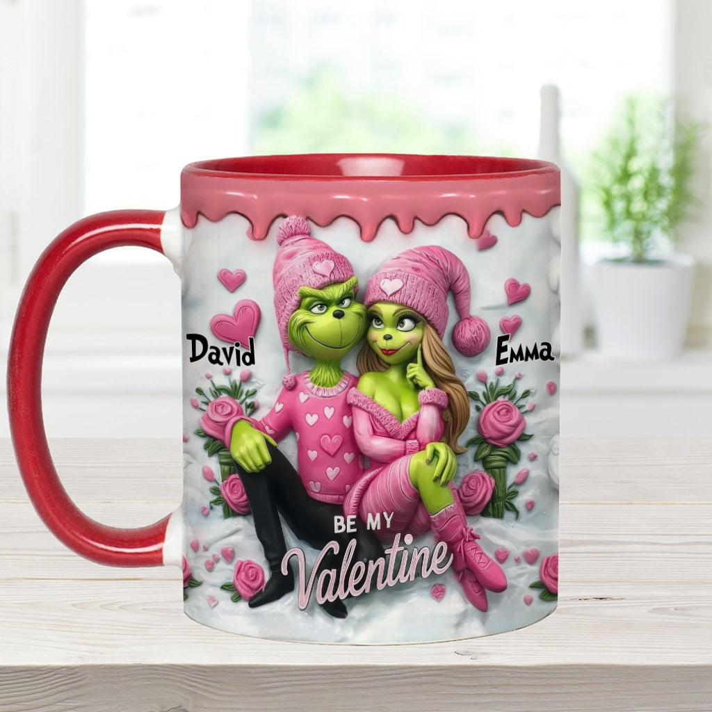 Be My Valentine - Personalized Stole Christmas Accent Mug