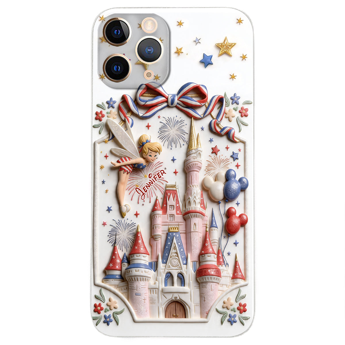 USA 250th Anniversary - Personalized Dream Trip 3D Embossed Leather Phone Case