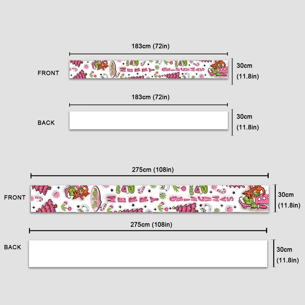Merry Grinchmas - Personalized Stole Christmas Table Runner