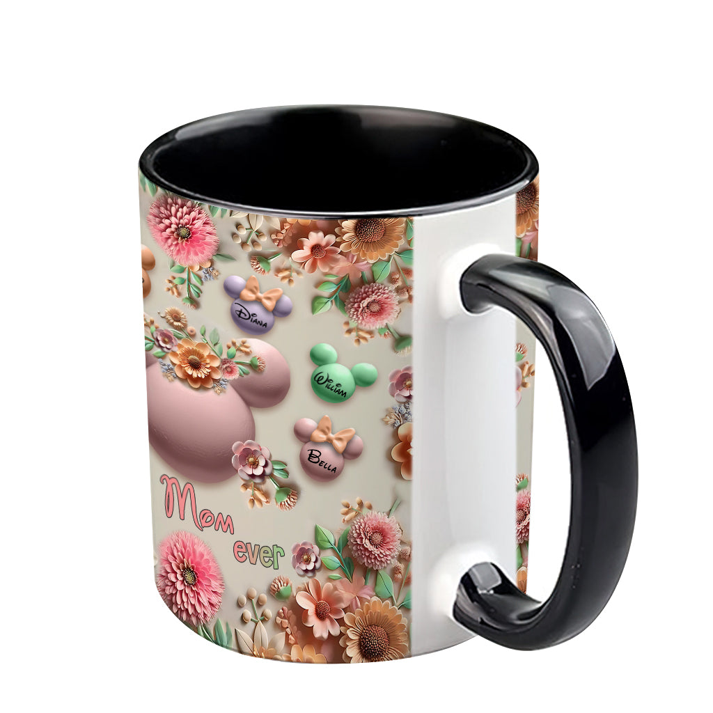 Best Mom / Grandma Ever - Personalized Mouse Accent Mug