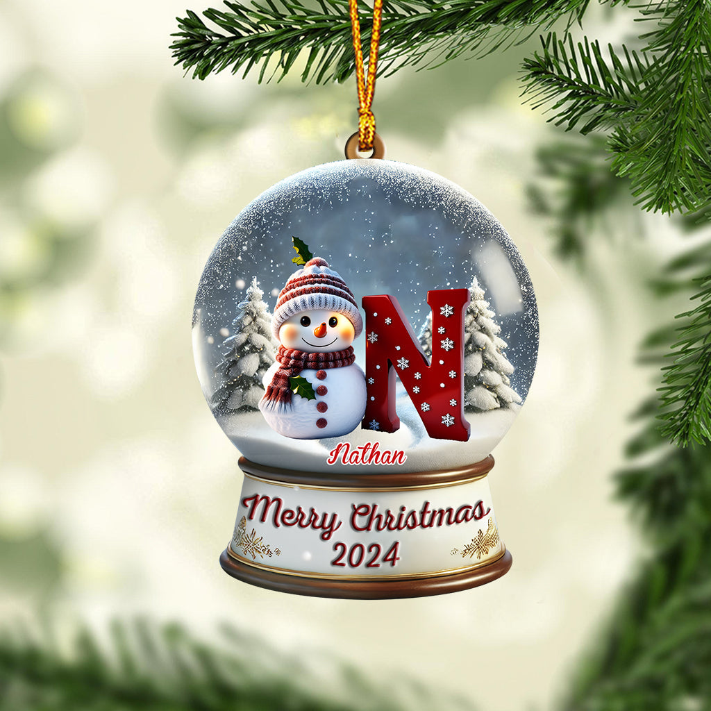 Snowman Family - Personalized Family Ornament
