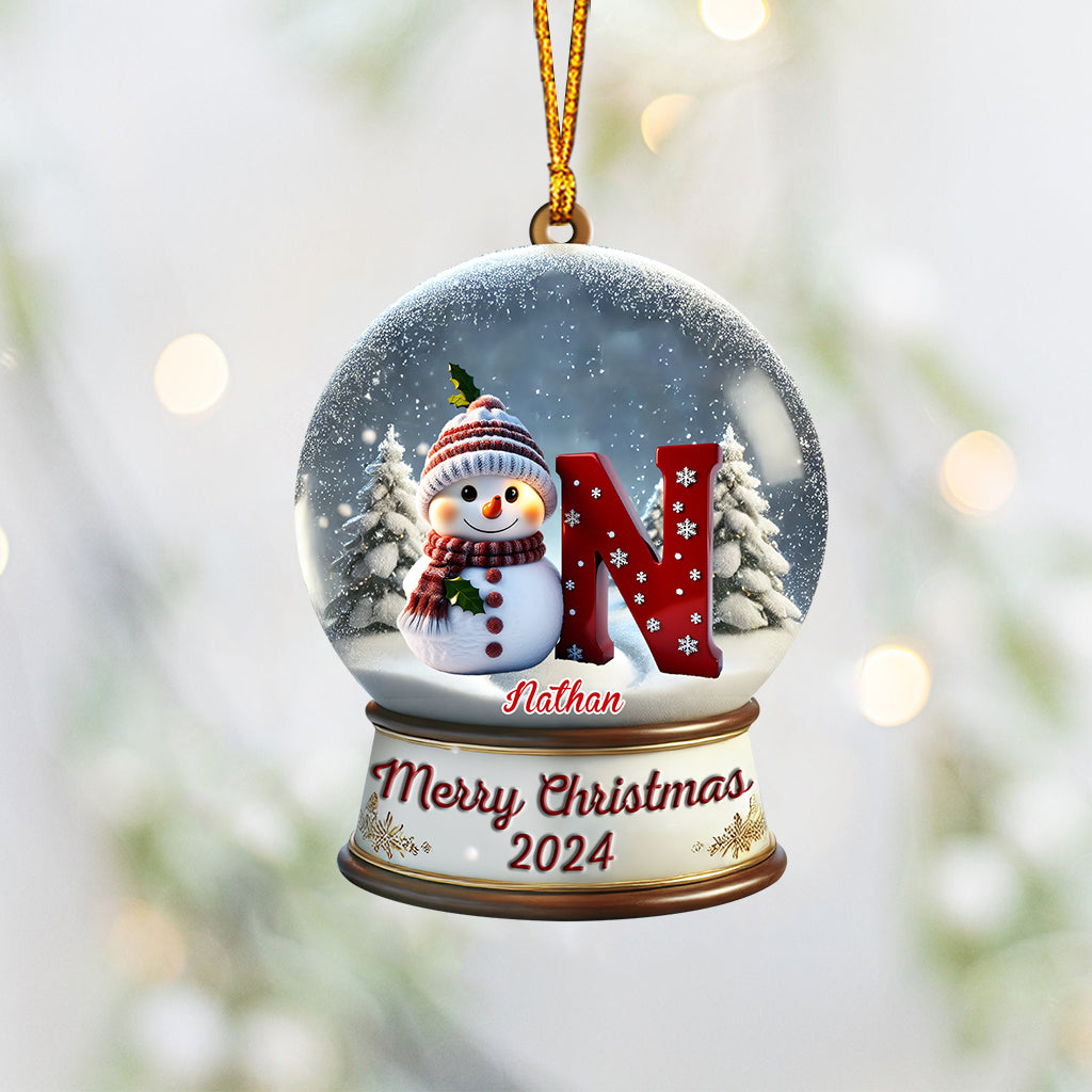 Snowman Family - Personalized Family Ornament