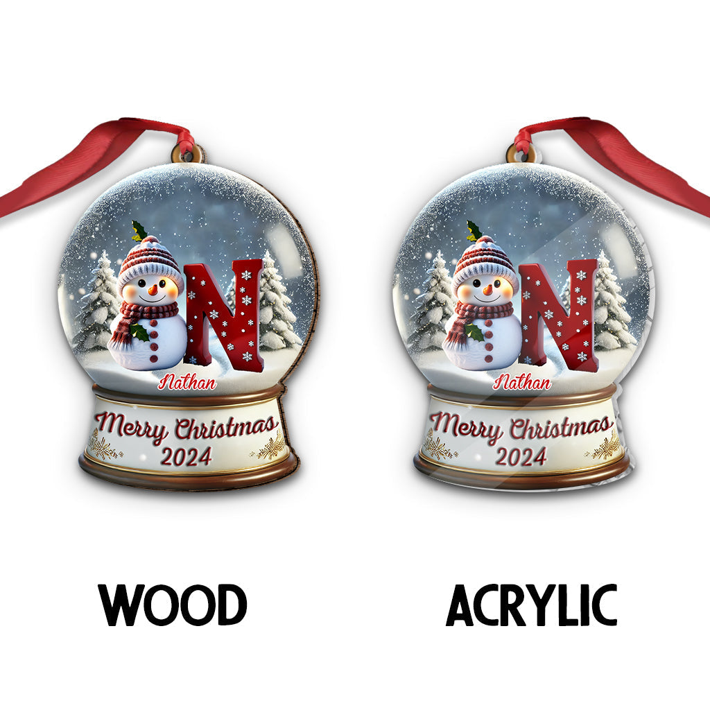 Snowman Family - Personalized Family Ornament