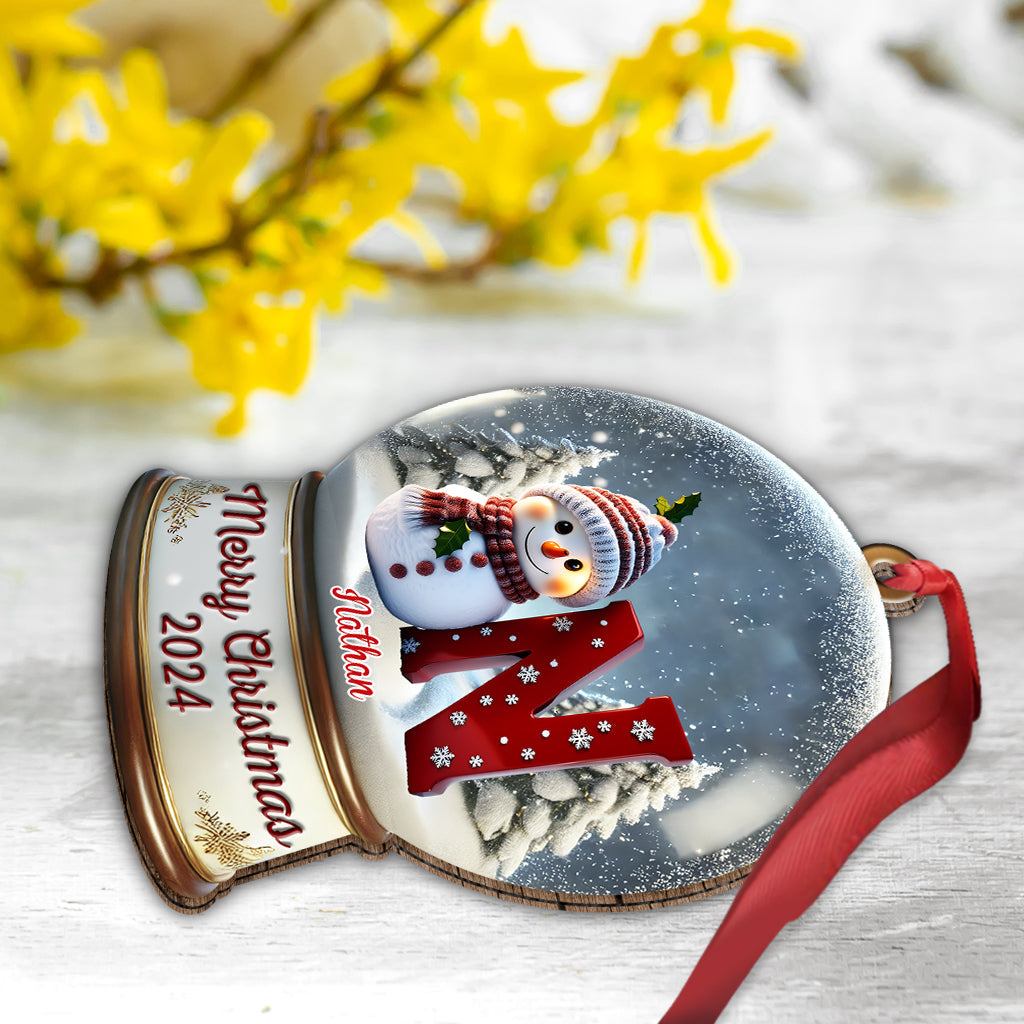 Snowman Family - Personalized Family Ornament