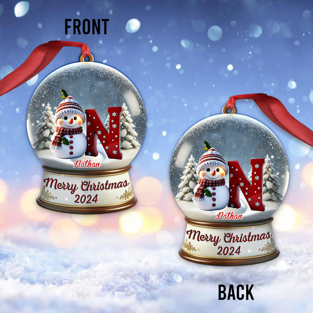 Snowman Family - Personalized Family Ornament