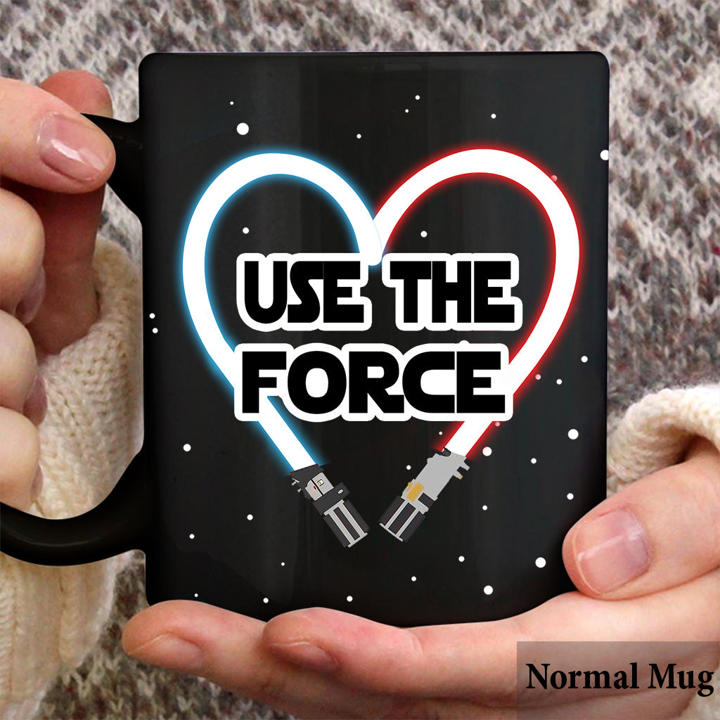 Use The Force Naughty - Personalized The Force Mug